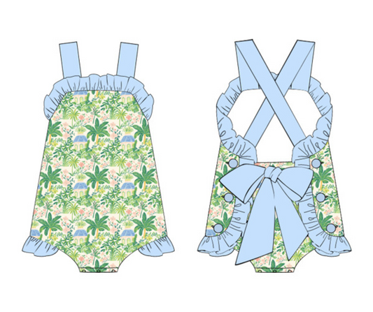Tiki in Tulum Girls Sunsuit