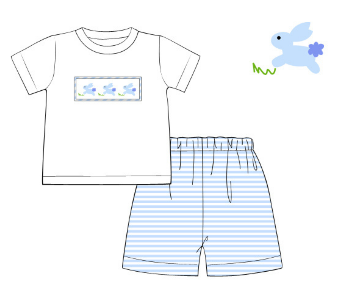 *PREORDER* Bunny Trail Boys Short Set