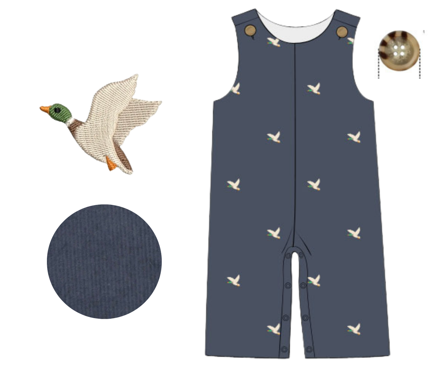 *PREORDER* In Flight Duck Embroidered Longall