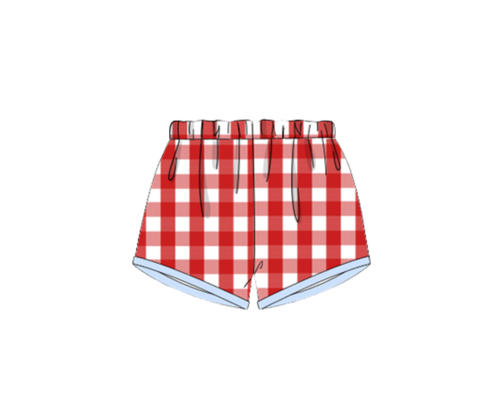*PREORDER* Americana Check Boys Shorts