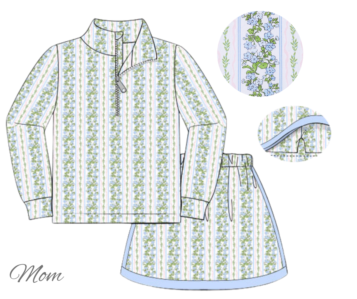 *PREORDER* Spring Garden Mom Skort Set