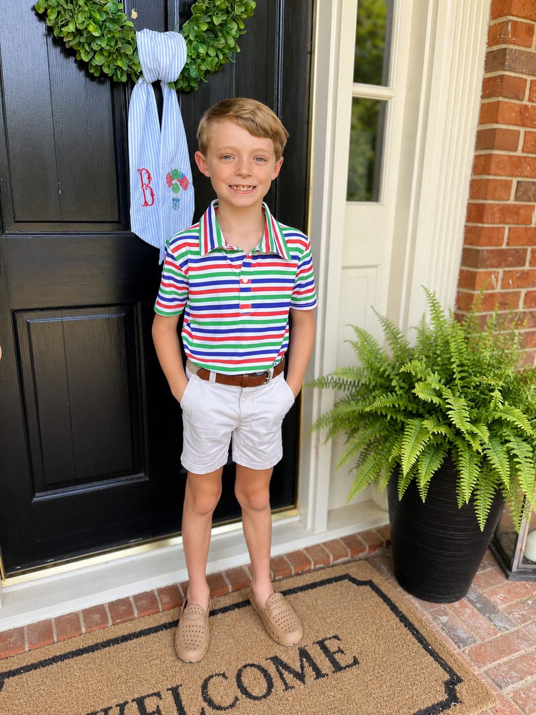 Proper Primary Stripe Polo