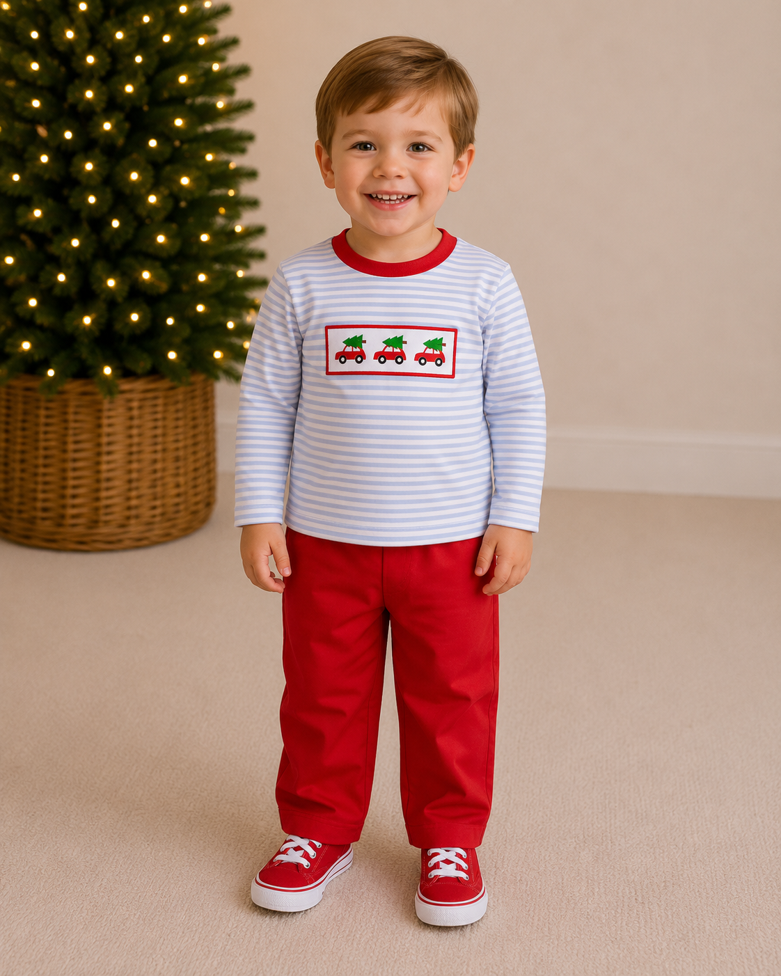 *PREORDER* Christmas Tradition - Boys Pant Set