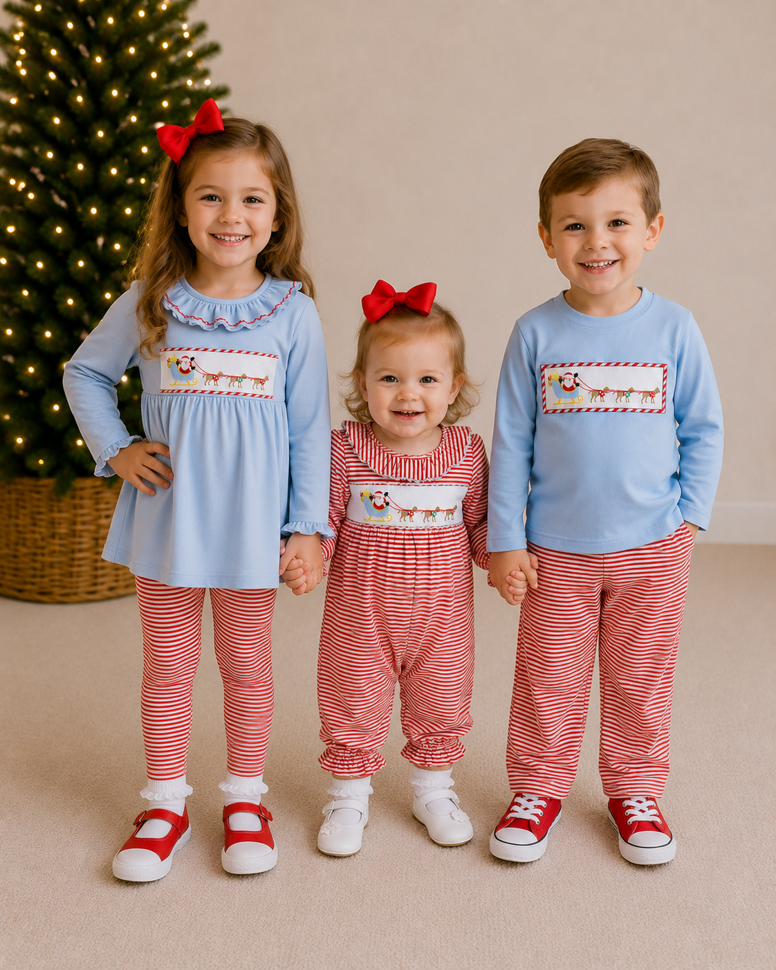 *PREORDER* Santa's PAW-fect Helpers - Girls Legging Set