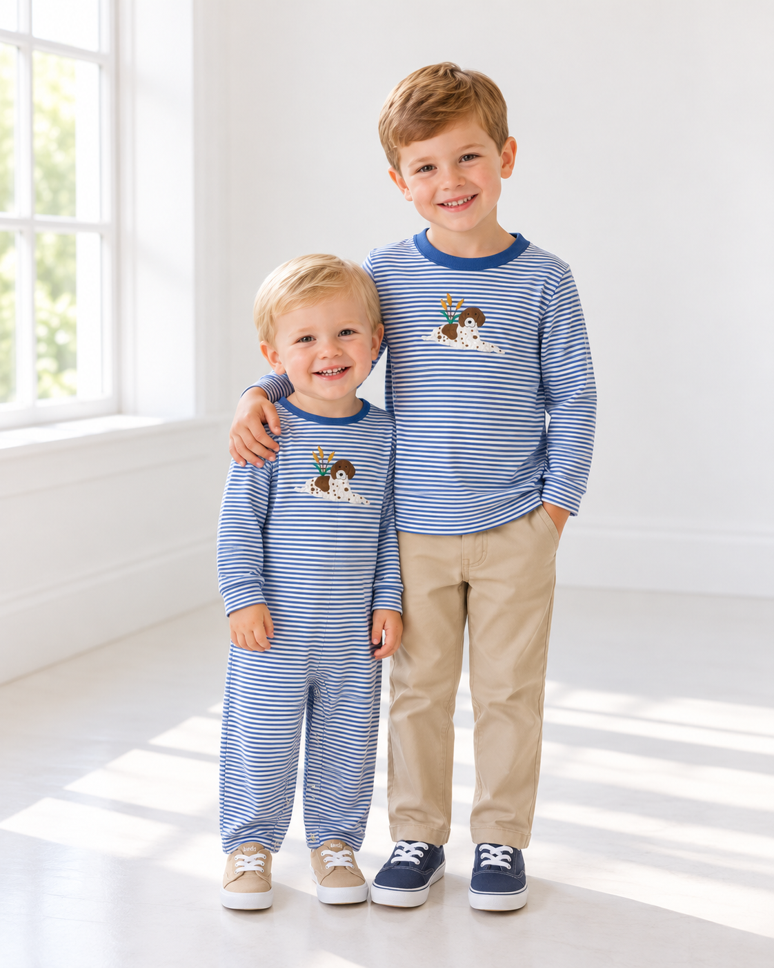 *PREORDER* Bird Dog Days Boys Long Romper