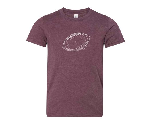 Team Spirit Everyday Tee - Crimson Football