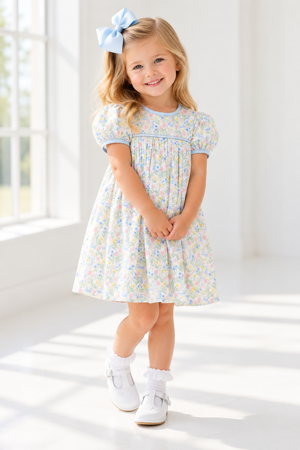 *PREORDER* Bunnies in the Garden Girls Dress