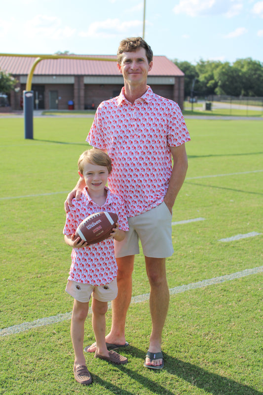 Saturday in Athens Dad Performance Polo