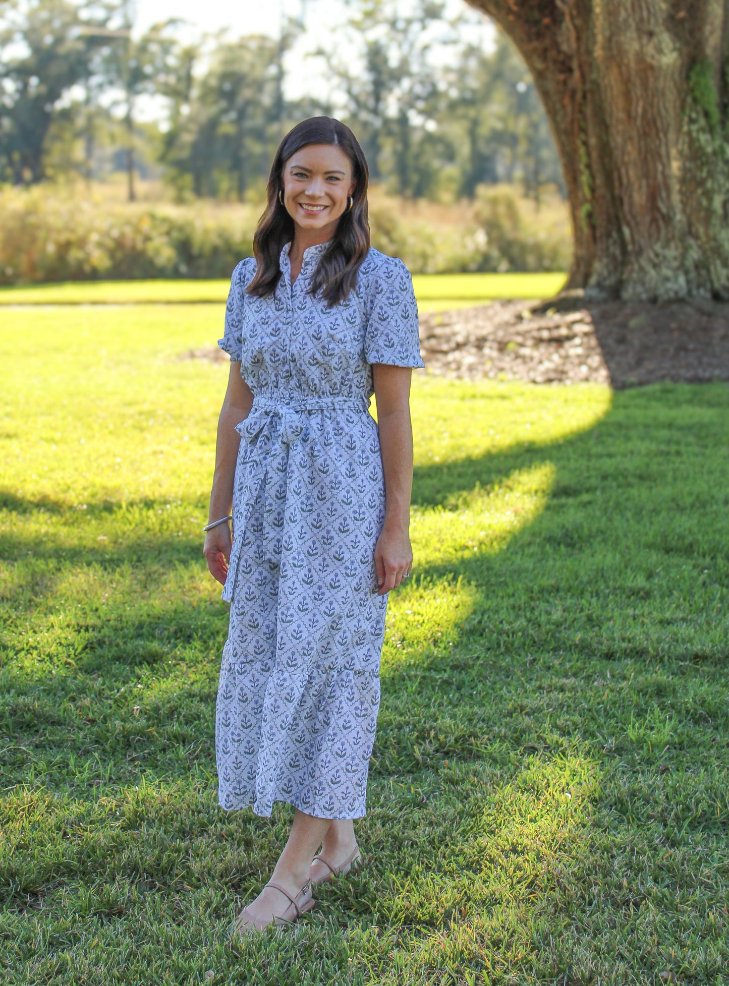 Block Trellis Mom Dress