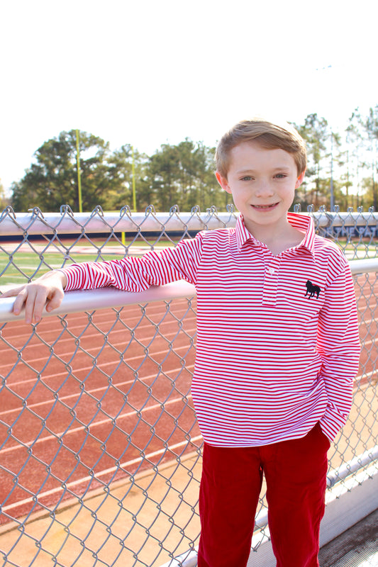 Go Dawgs Embroidered Boys Polo