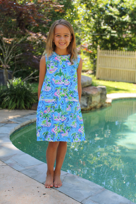 Island Escape Girls Shift Dress