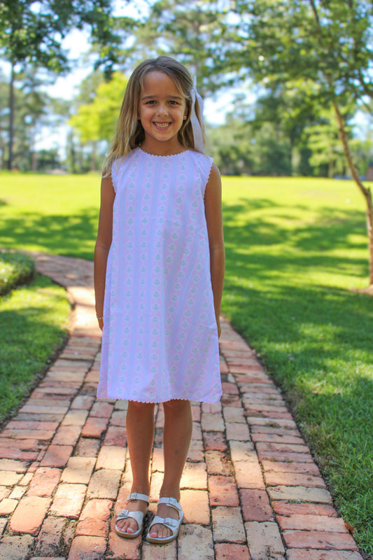 Blossom Block Stripe Dress