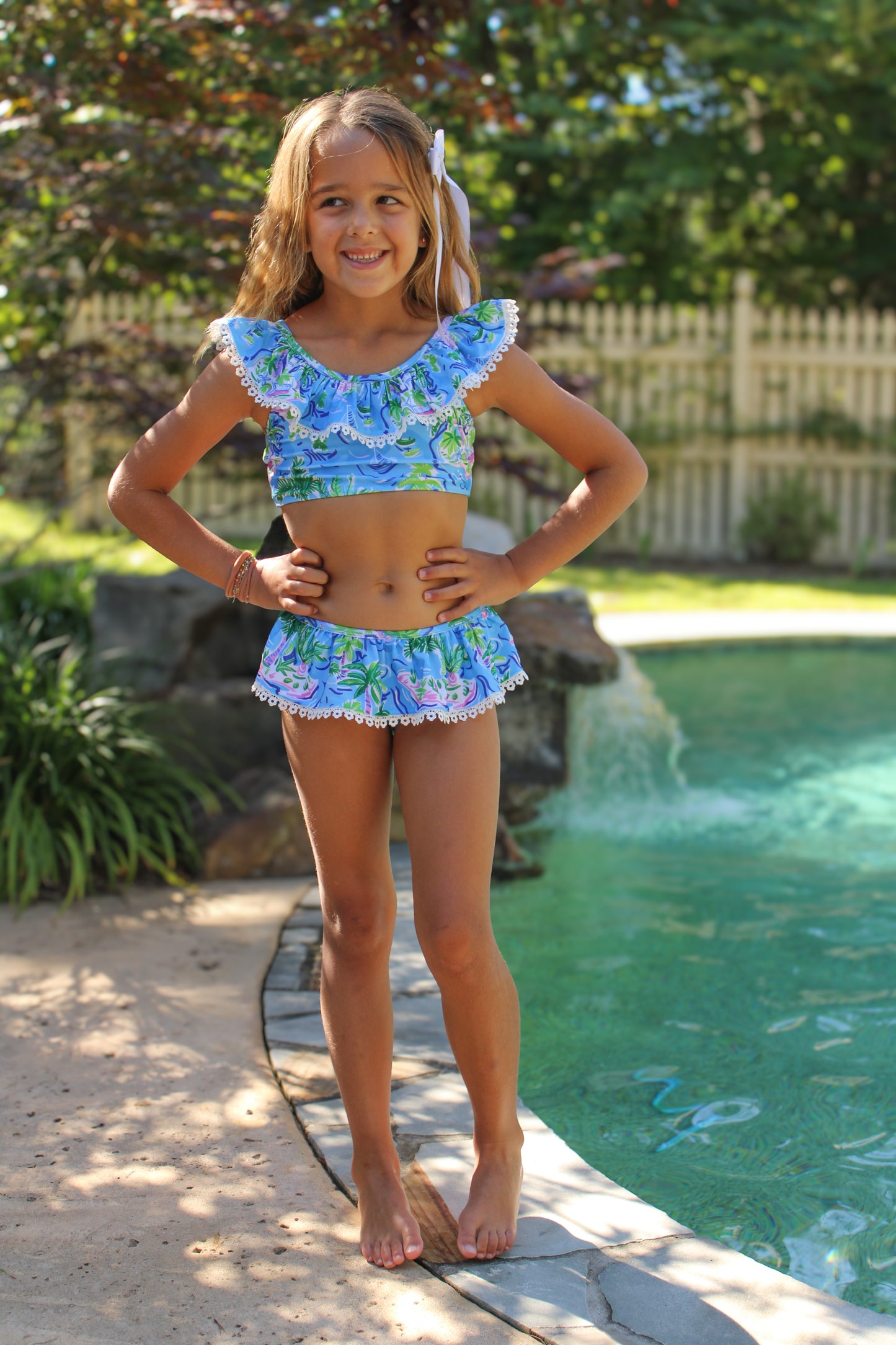 Island Escape Girls Two-Piece Swimsuit