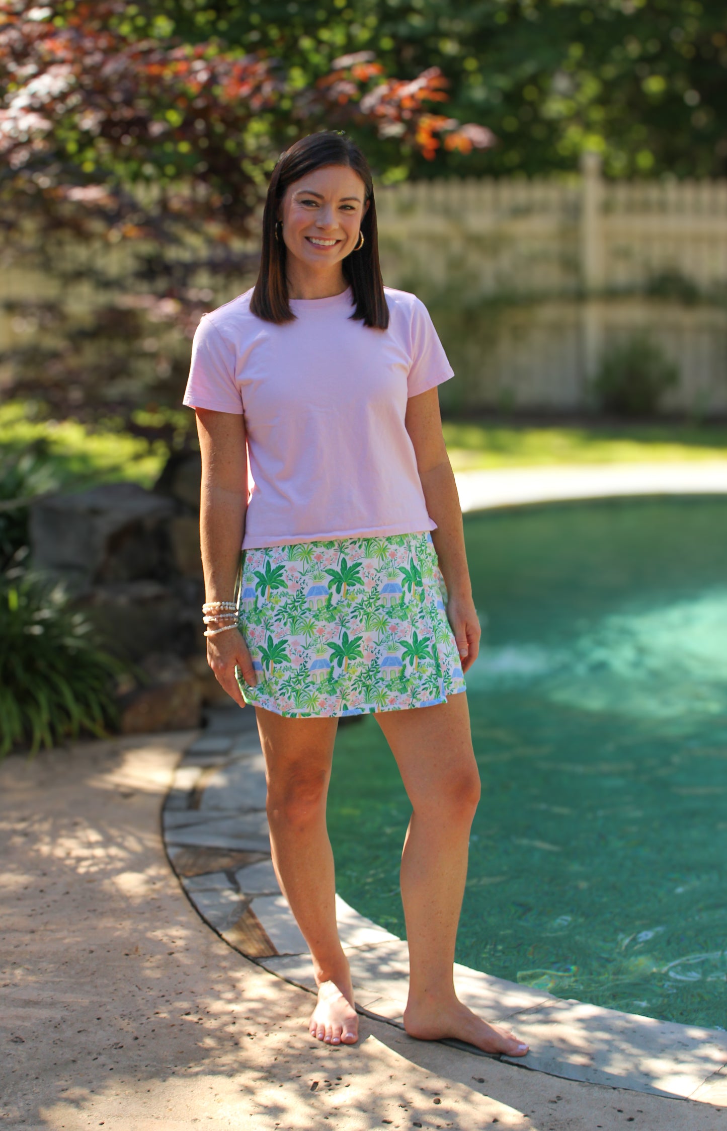 Tiki in Tulum Mom Athletic Skort