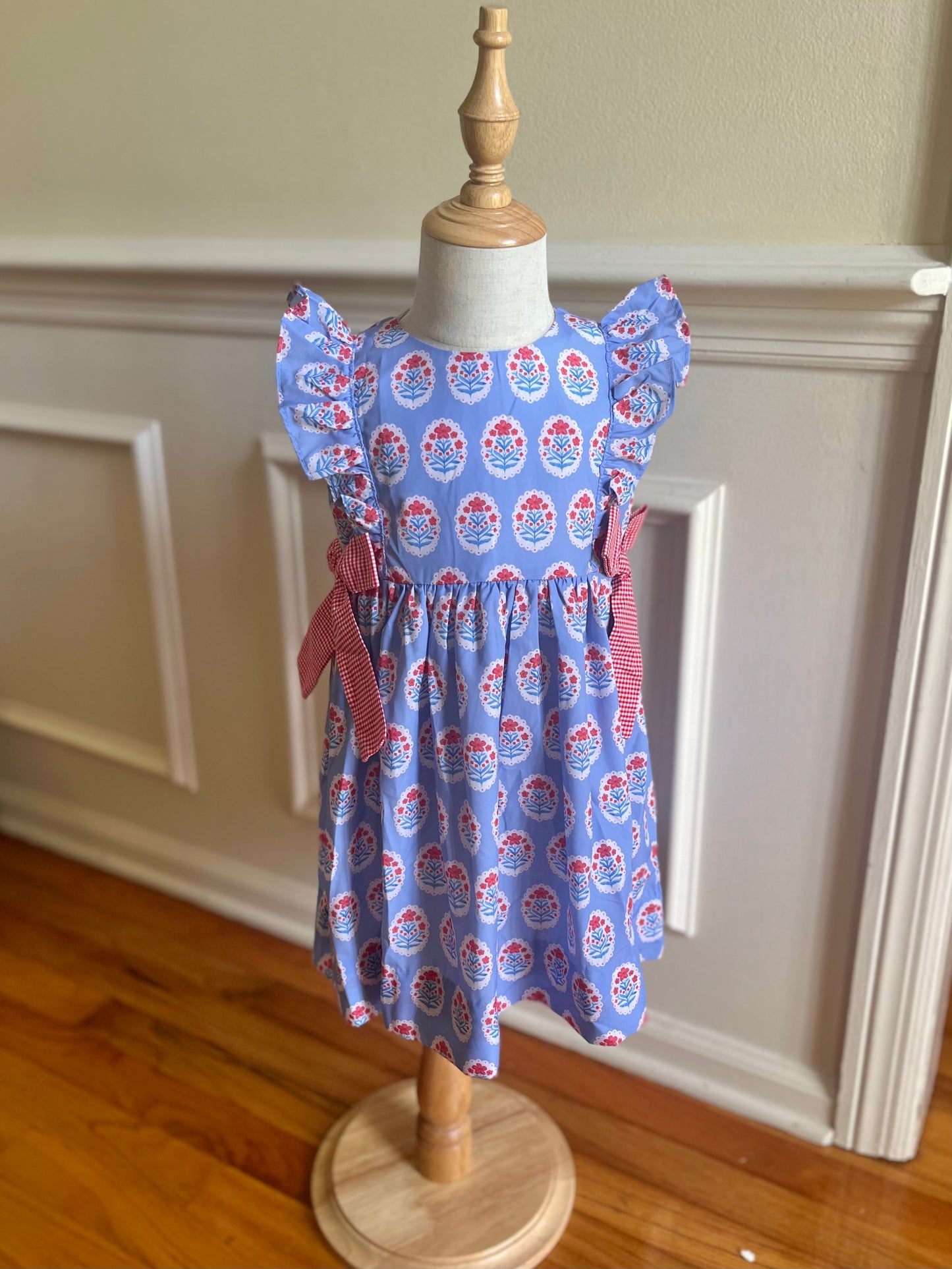 Cameo Floral Block Print Dress