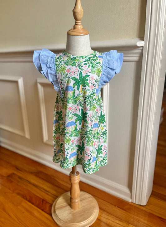 Tiki in Tulum Girls Dress