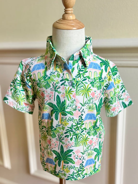 Tiki in Tulum Boys Polo