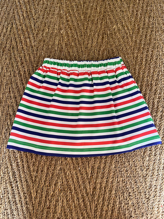 Proper Primary Stripe Girls Skort