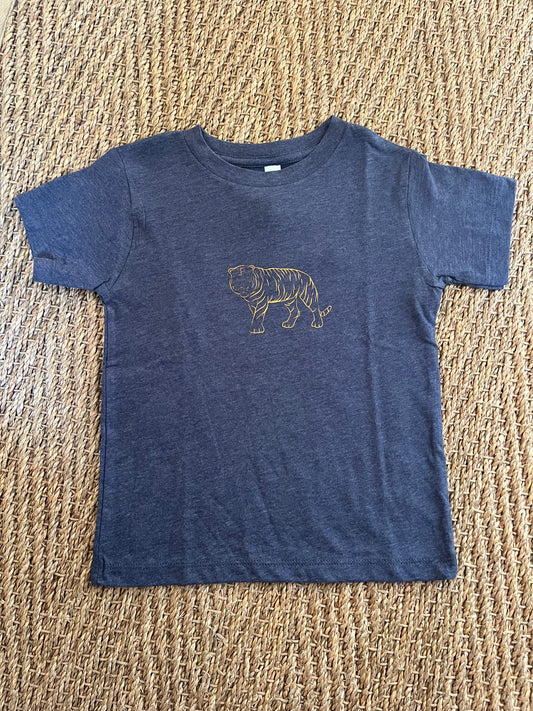 Team Spirit Everyday Tee - Navy & Orange Tiger