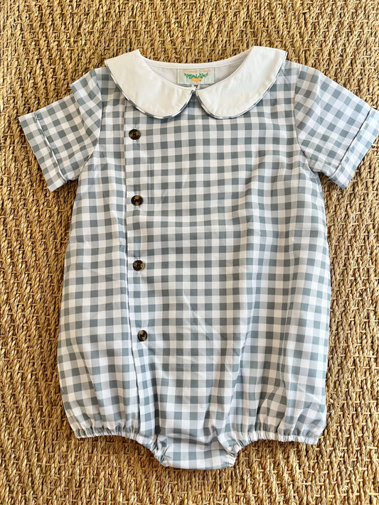 Fall Floral and Checks Boy Bubble