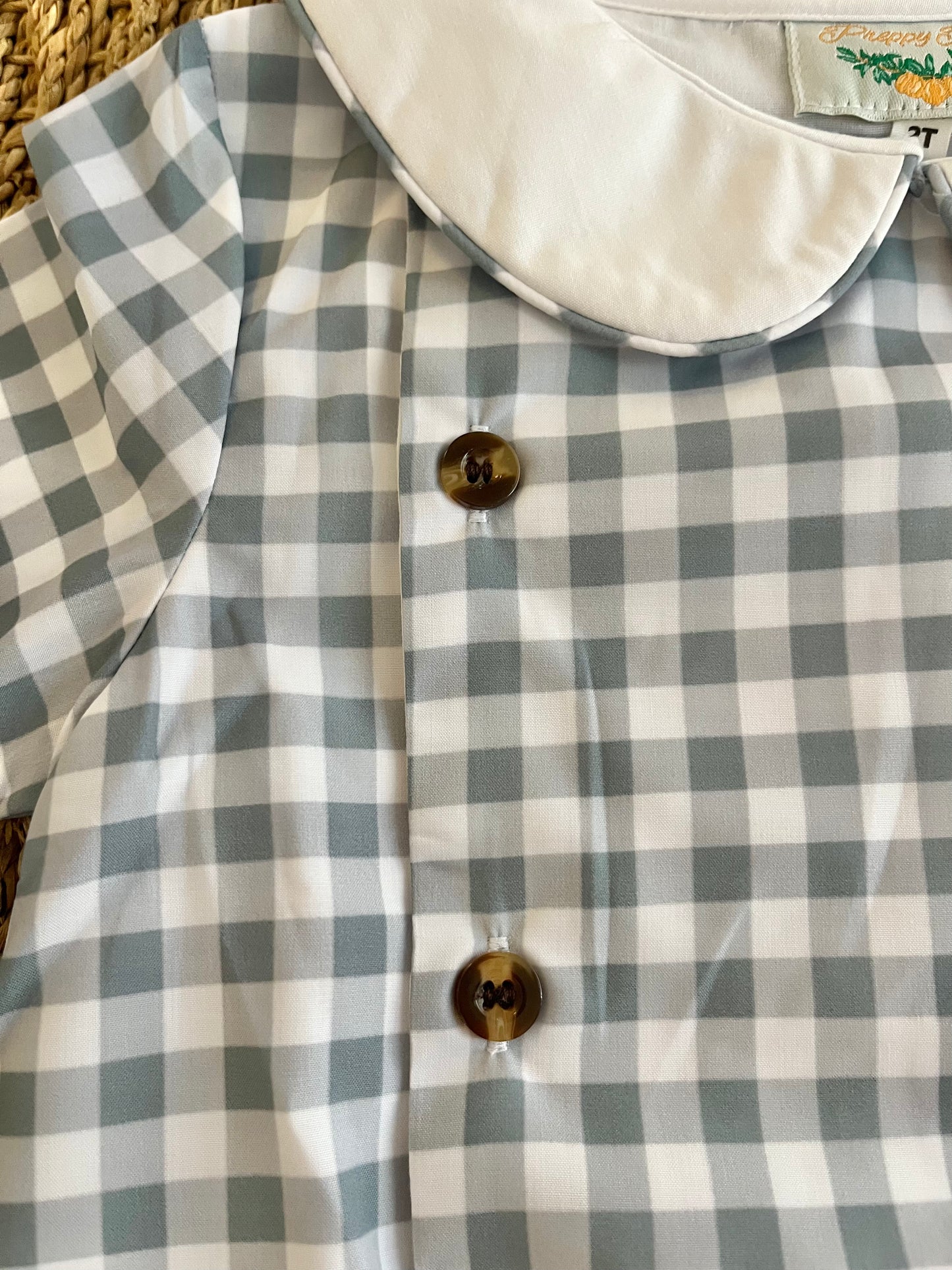 Fall Floral and Checks Boy Bubble