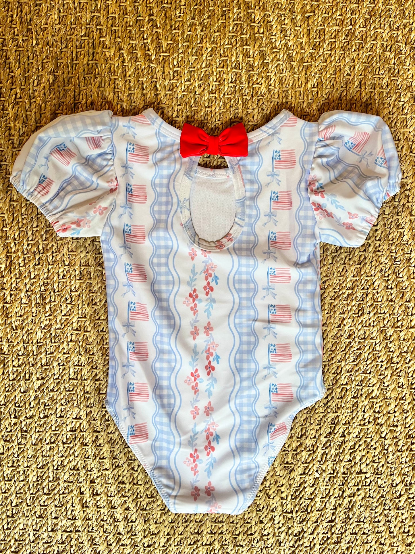 Preppy & Patriotic Girls Swimsuit