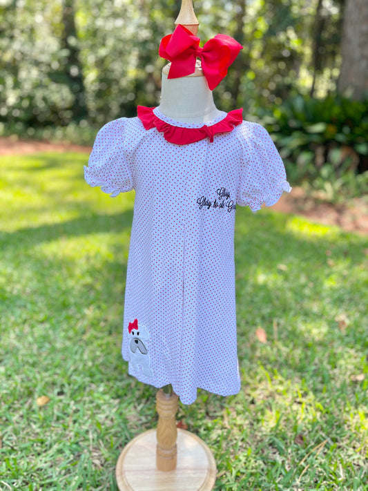 Favorite Mascot Dress-Bulldog