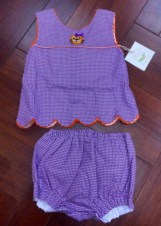 Tiger Gameday Trio-Girls Bloomer Set