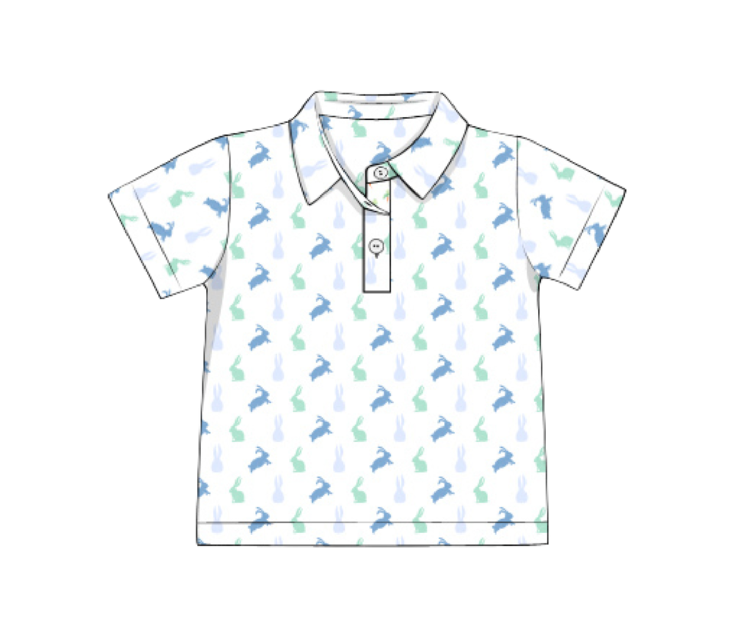 *PREORDER* Pastel Bunnies Boys Polo