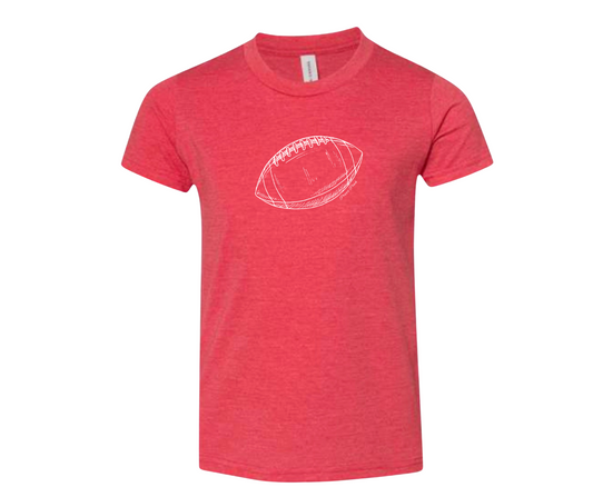 *PREORDER* Adult Team Spirit Everyday Tee - Red Football