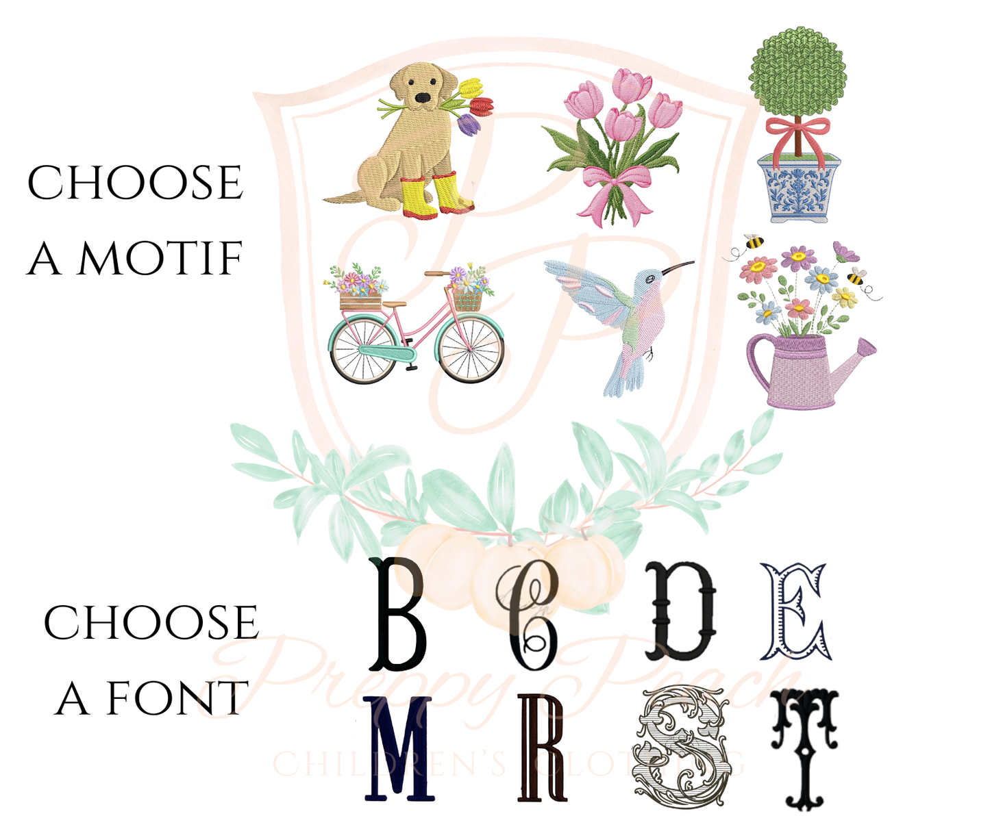 Custom Spring Wreath Sash