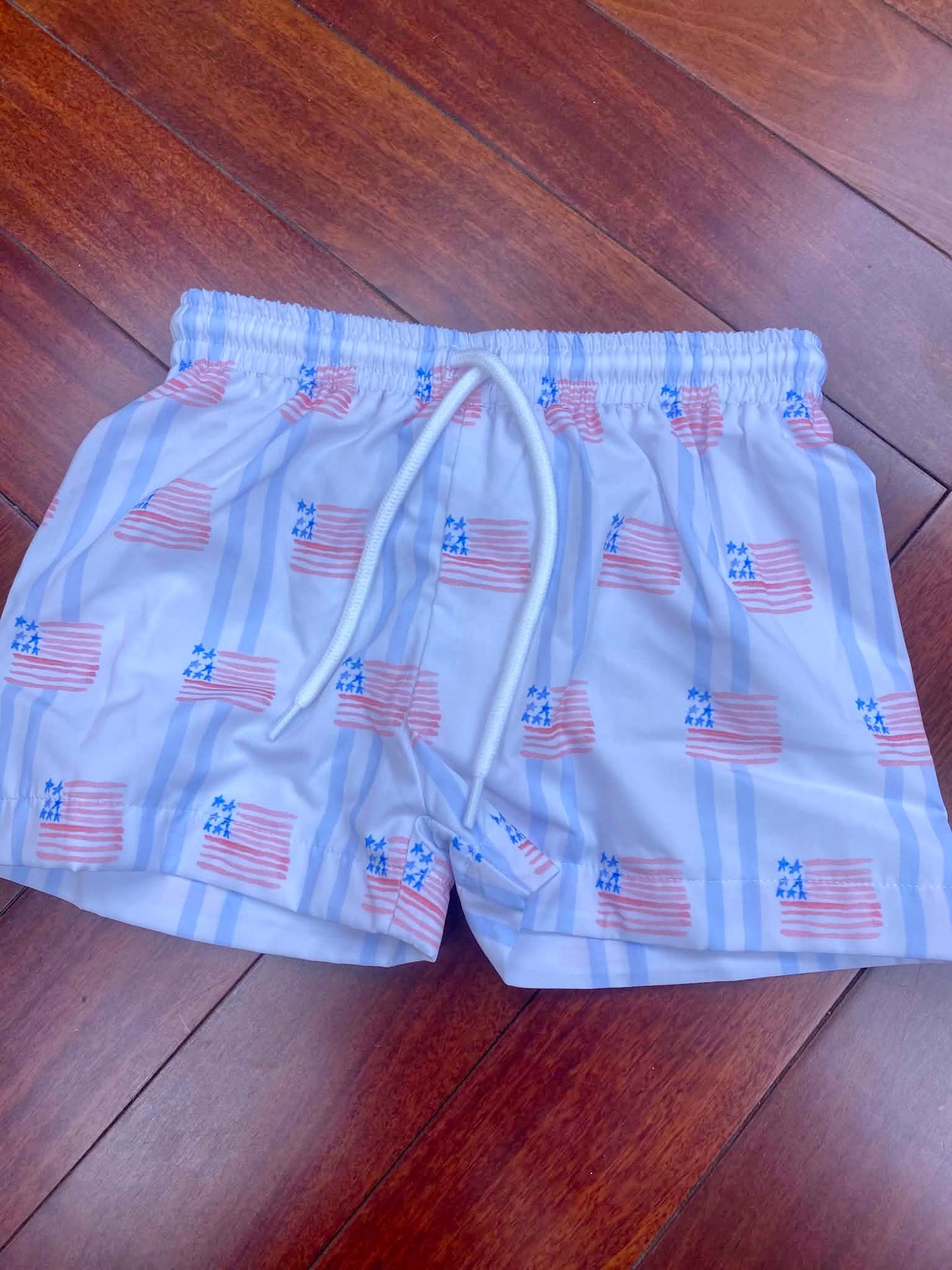 *SUMMER SALE* Preppy & Patriotic Boys Swim Trunks