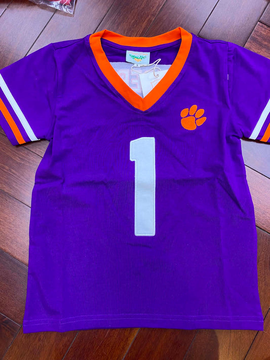 Saturday Sideline Clemson Boy Jersey Tee
